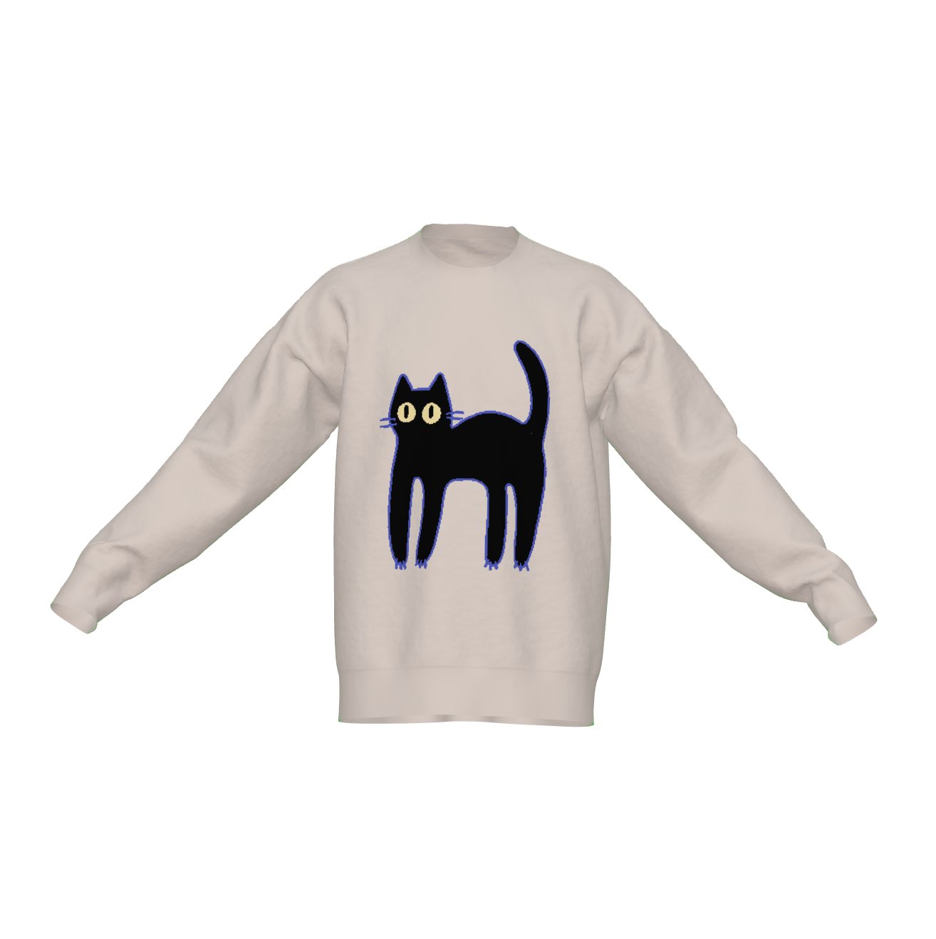 Scaredy Cat Crewneck Pullover