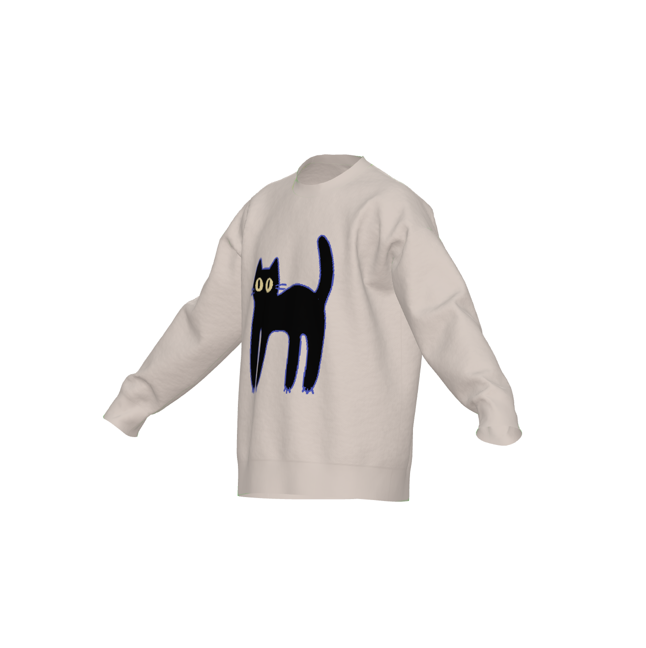 Scaredy Cat Crewneck Pullover