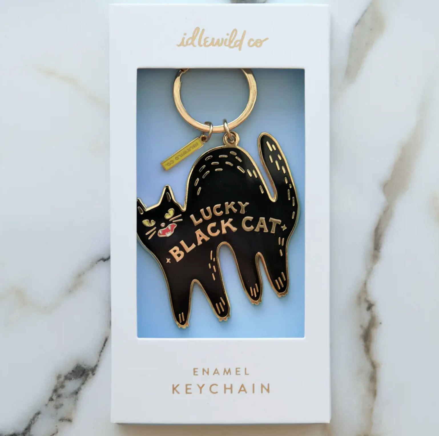 Lucky Black Cat Keychain