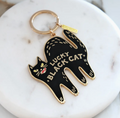 Lucky Black Cat Keychain