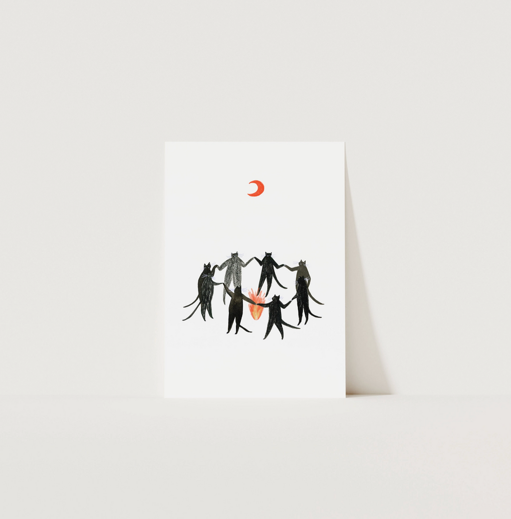 Mystic Cats Art Print