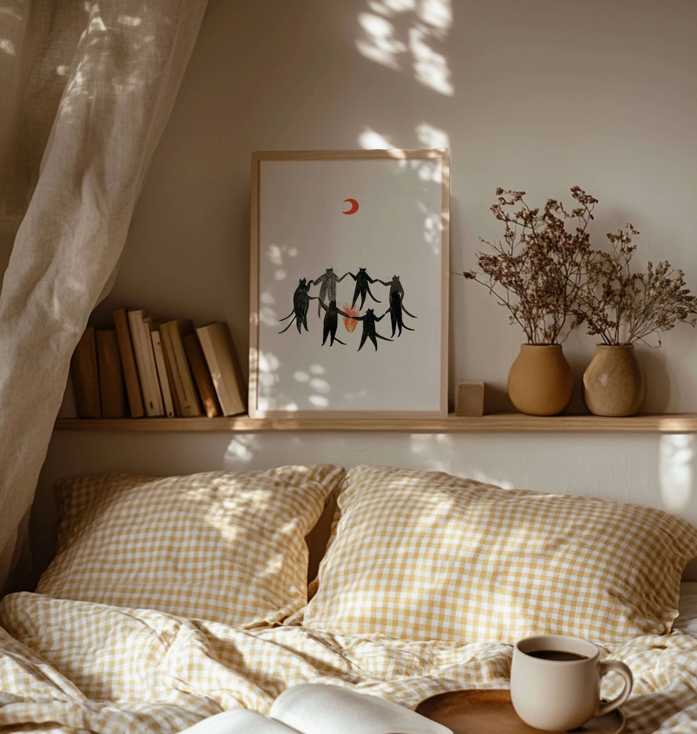 Mystic Cats Art Print