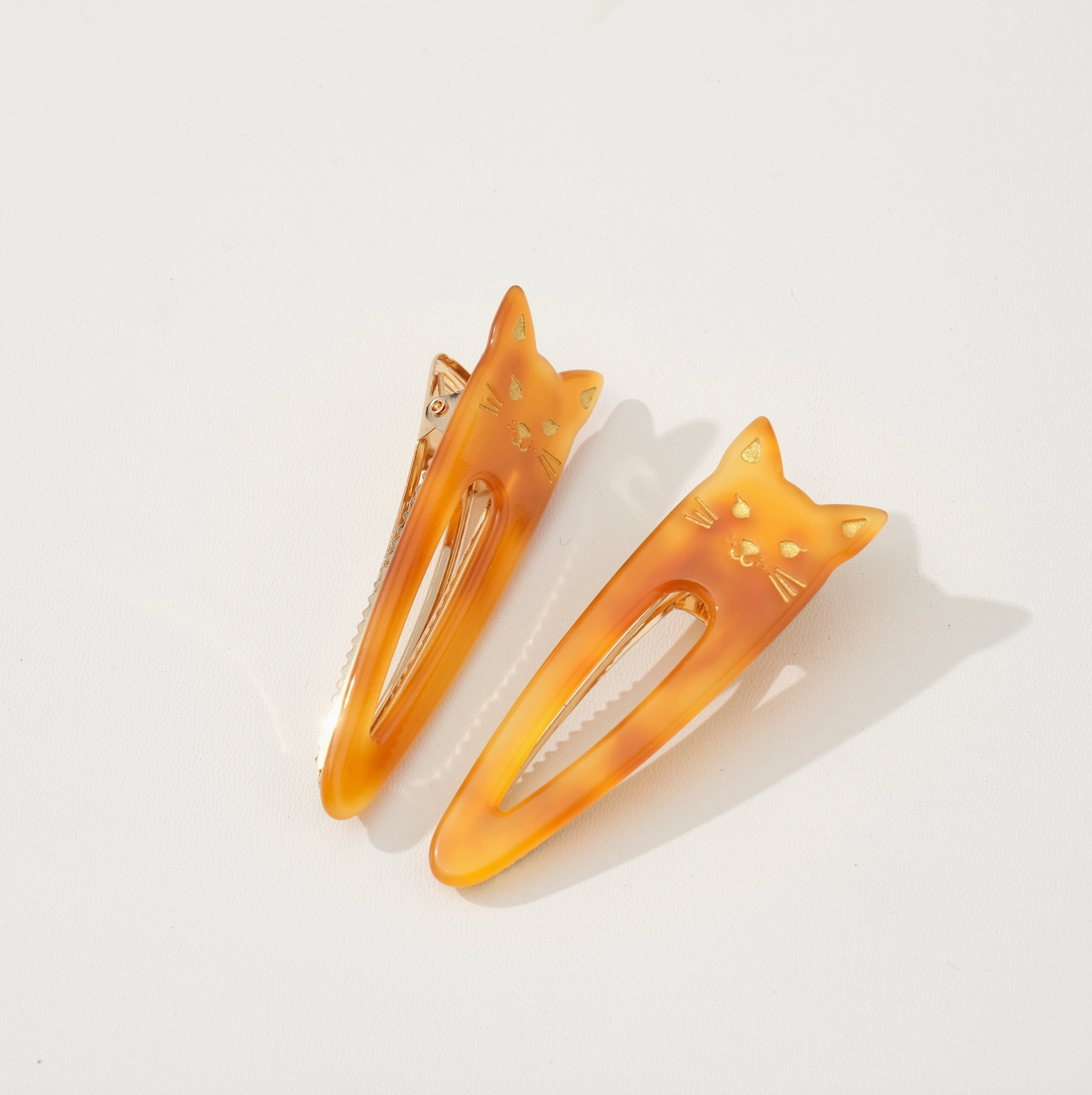 Classic Pointed Cat Barrette Clip (Set of 2)