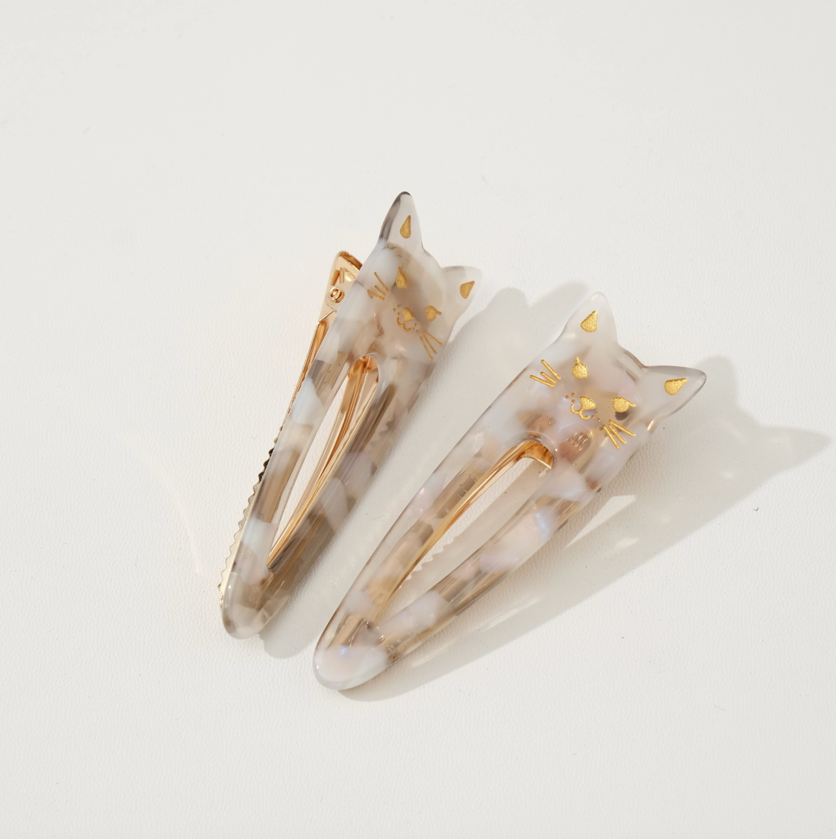 Classic Pointed Cat Barrette Clip (Set of 2)