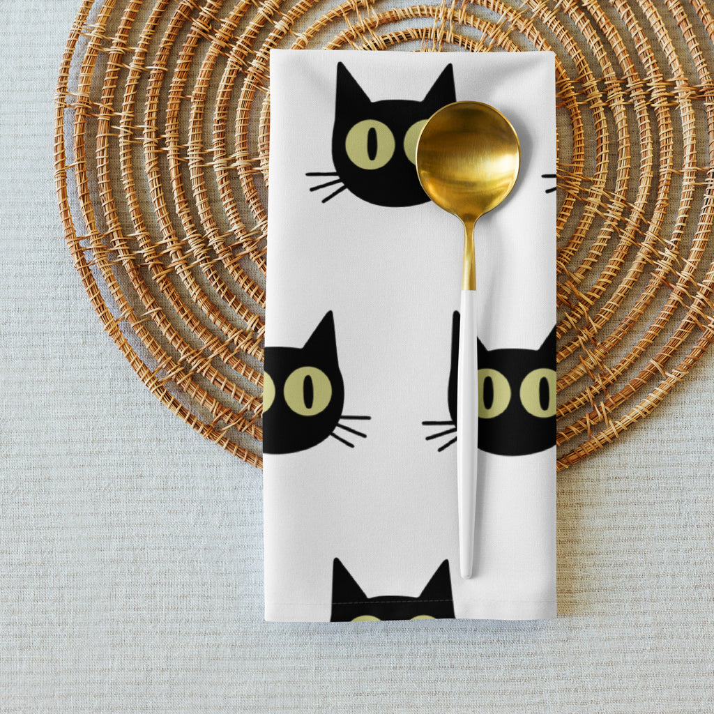 Black Cat Cloth Napkins (Set of 4)
